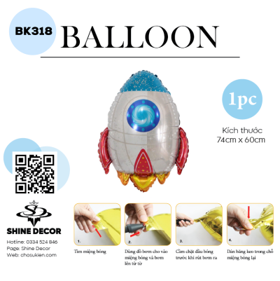 Bong bóng kiếng hình - BK318