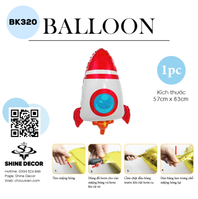 Bong bóng kiếng hình - BK320