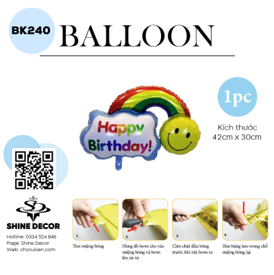 Bong bóng kiếng hình - BK240