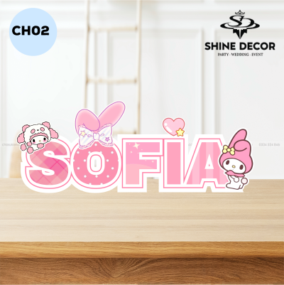 Chữ Hộp Tên Bé - CH02