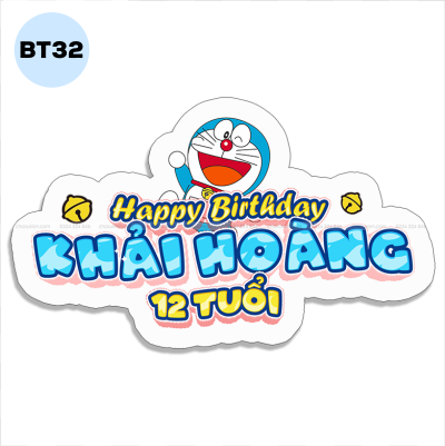 Bảng tên sinh nhật - BT32