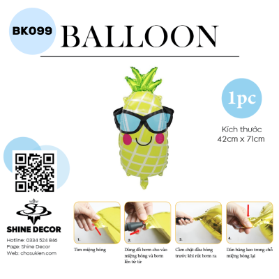 Bong bóng kiếng hình - BK099