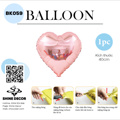 Bong bóng kiếng hình - BK059