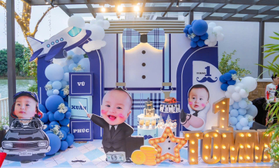 Trang Trí Sinh Nhật Bé Trai - Mẫu Baby Boss