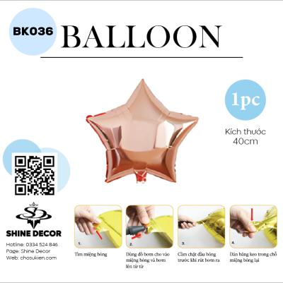 Bong bóng kiếng hình - BK036