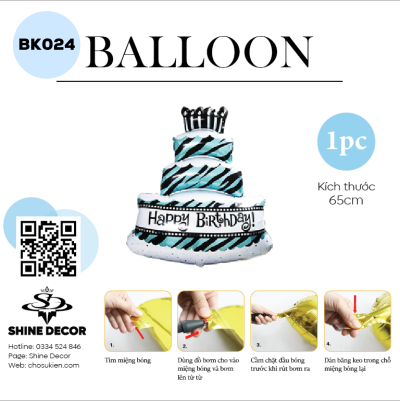 Bong bóng kiếng hình - BK024