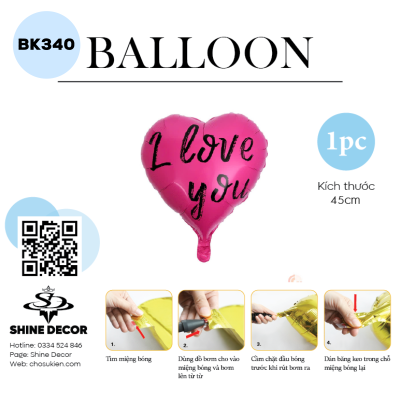 Bong bóng kiếng hình - BK340