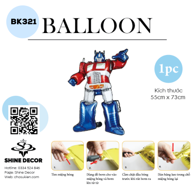 Bong bóng kiếng hình - BK321