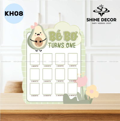 Khung hình 12 tháng thiết kế - KH08