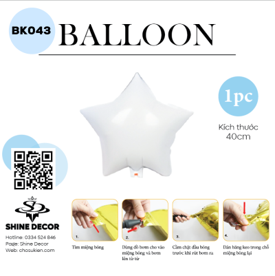 Bong bóng kiếng hình - BK043