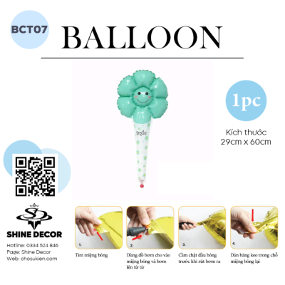 bóng kiếng cầm tay - BK07