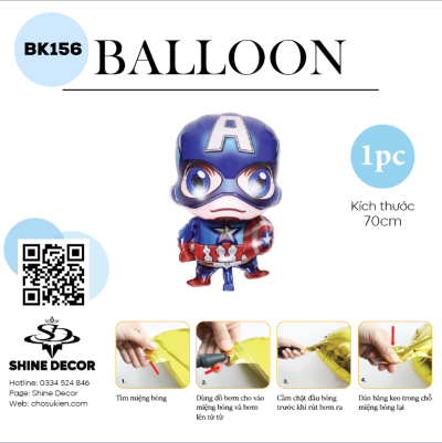 Bong bóng kiếng hình - BK156