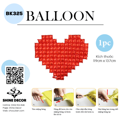Bong bóng kiếng hình - BK325