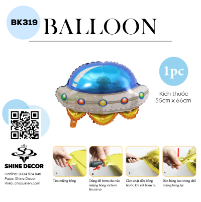 Bong bóng kiếng hình - BK319