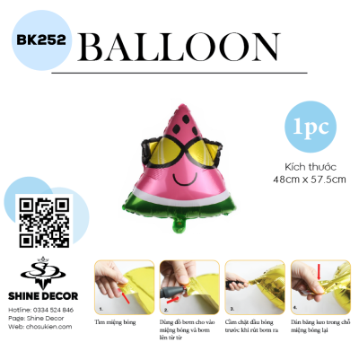 Bong bóng kiếng hình - BK252