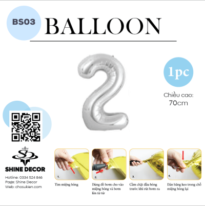 Bóng kiếng số bạc - BS03