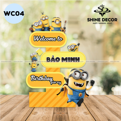 bảng welcome thiết kế - WC04