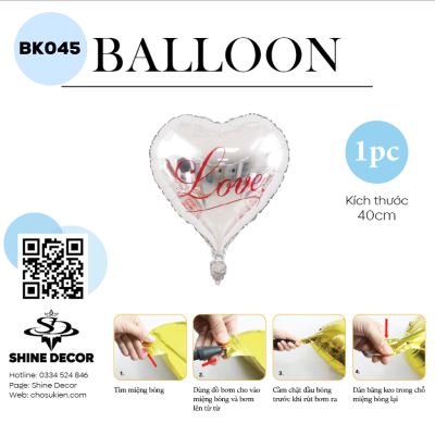 Bong bóng kiếng hình - BK045