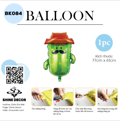 Bong bóng kiếng hình - BK084