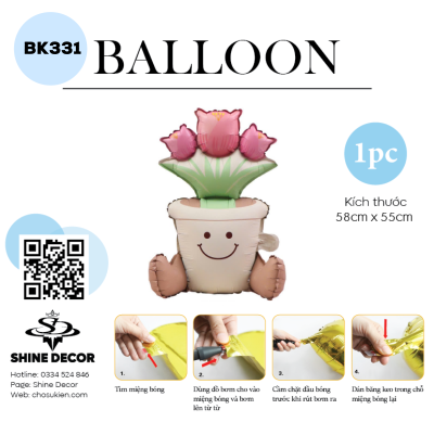 Bong bóng kiếng hình - BK331