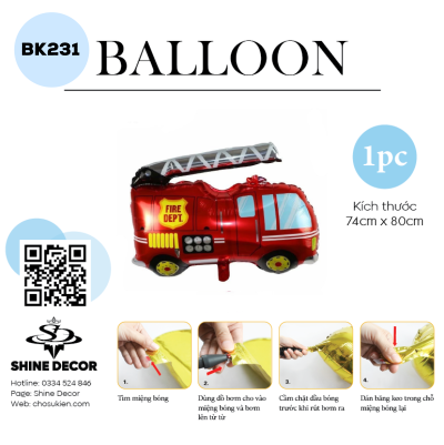 Bong bóng kiếng hình - BK231